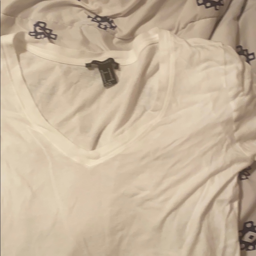 See through plain white t-shirt
